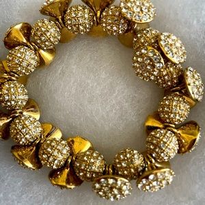 AUSTRIAN CRYSTAL bracelet, stretches to accommodate most wrist sizes.